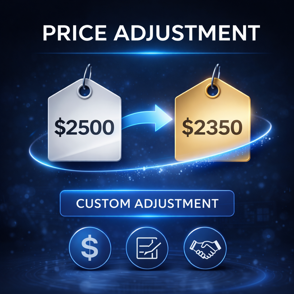 Custom Price Adjustment