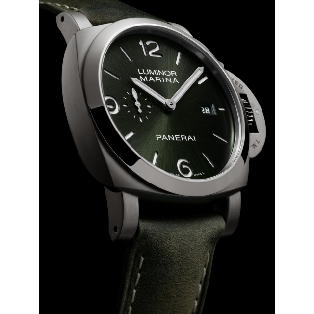 Unworn, Panerai Luminor Marina Titanio, 44mm, Titanium, Ref# PAM03325, Left