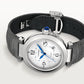 Unworn Cartier Pasha de Cartier, Stainless Steel, 41mm, Ref# WSPA0010, Main view with optional grey alligator strap 