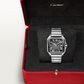 Unworn Cartier Santos de Cartier, Stainless Steel, 39.8mm, Ref# WSSA0037, Watch in box