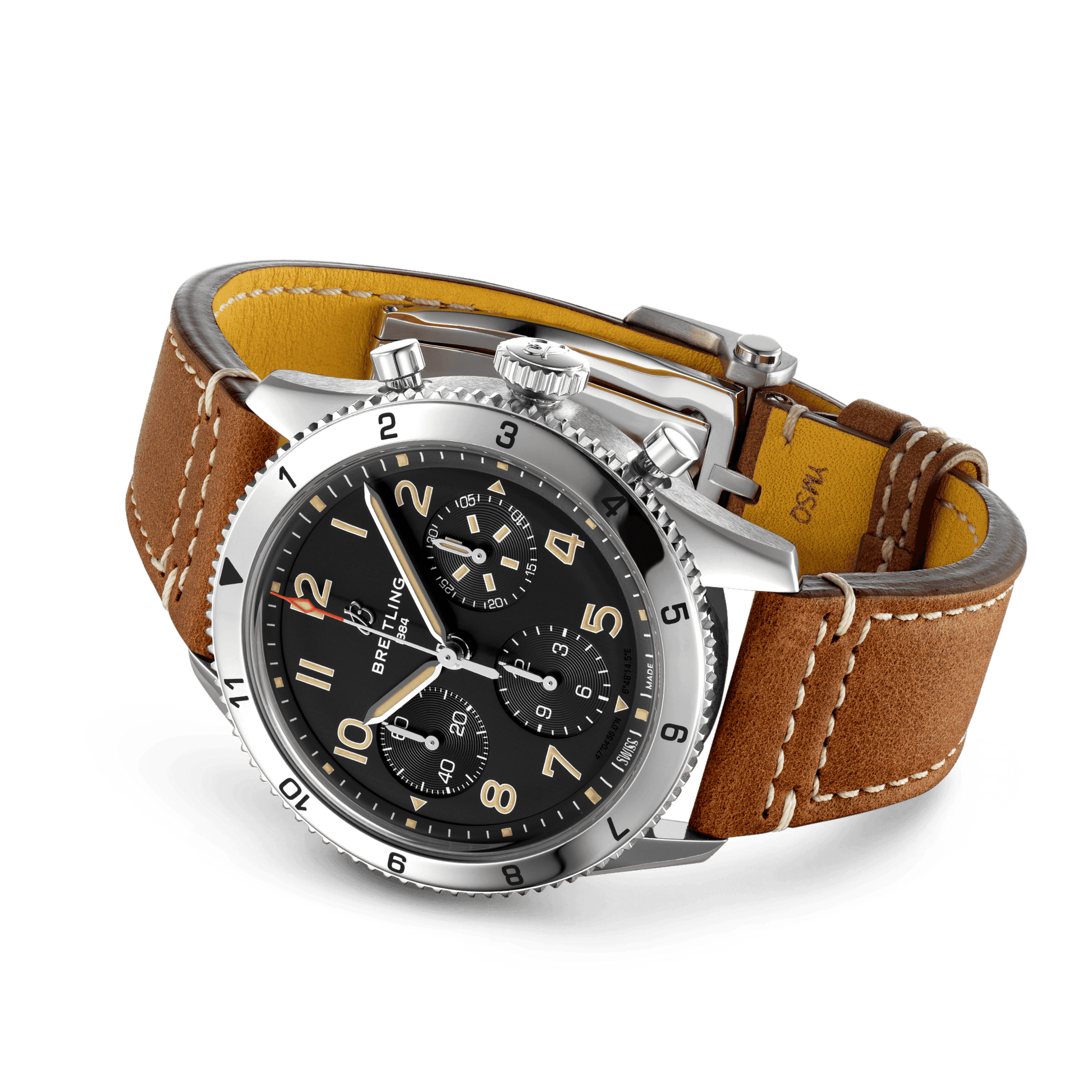 Breitling Classic AVI Chronograph 42 P-51 Mustang, Stainless Steel, Ref# A233803A1B1X1, Unworn 2024, main view