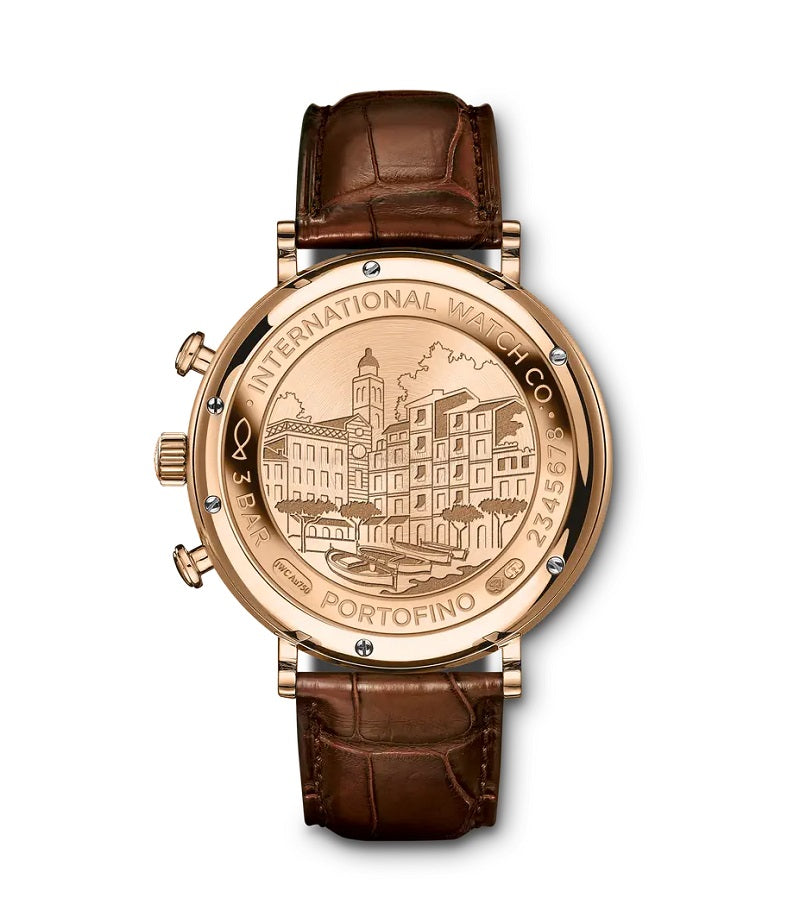 IWC Portofino Chronograph, 18k Rose Gold, 42mm, Ref# IW391025, Back