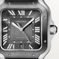 Unworn Cartier Santos de Cartier, Stainless Steel, 39.8mm, Ref# WSSA0037, Dial