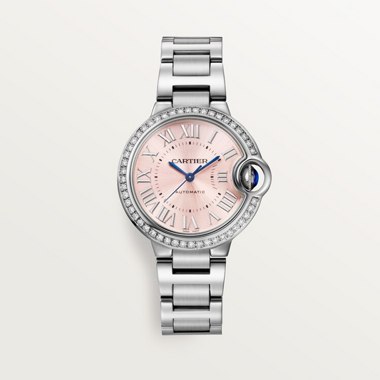 Unworn Cartier Ballon Bleu de Cartier, Stainless Steel and Diamonds, 33mm, Ref# W4BB0037