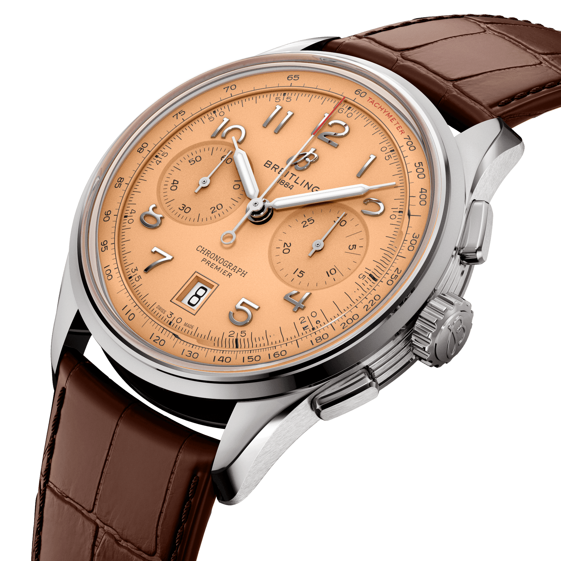 Breitling Premier B01 Chronograph 42, Stainless steel, Ref# AB0145331K1P2, Unworn 2024, Dial