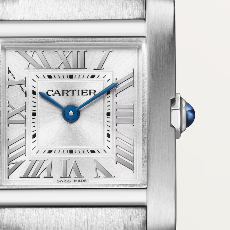 Unworn Cartier Tank Francaise de Cartier, Small Stainless Steel, 25.7mm x 21.2mm, Ref# WSTA0065, Dial
