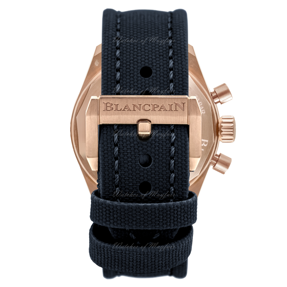 Unworn Blancpain Fifty Fathoms Bathyscaphe Chronographe Flyback, 18k Red Gold, 43mm, Ref# 5200-3640-O52A, Clasp