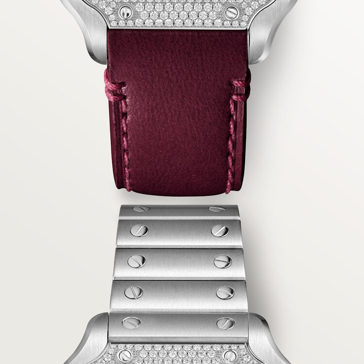 Unworn Cartier Santos de Cartier, Stainless Steel, 35.1mm, Ref# W4SA0005, Bracelet and Strap