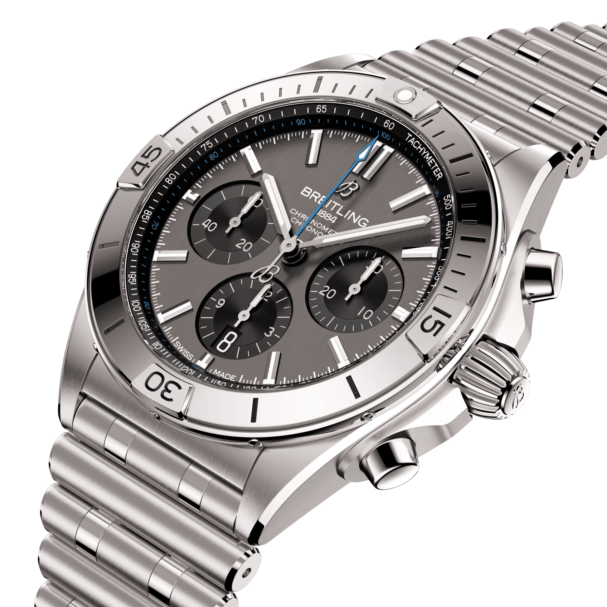 Breitling Super Chronomat B01 42, Titanium, Ref# EB0134101M1E1, Unworn 2024, Dial