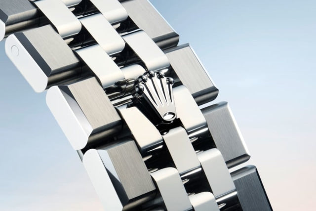 Unworn 2025, Rolex Land-Dweller 36, Platinum and Diamonds, Ice blue dial, Flat Jubilee, Ref# 127286tbr-0001, Clasp