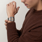 Unworn Cartier Santos de Cartier, Stainless Steel, 39.8mm, Ref# WSSA0064, Watch on hand