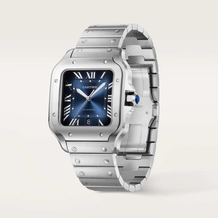 Unworn Cartier Santos de Cartier, Stainless Steel, 39.8mm, Ref# WSSA0071, Main view