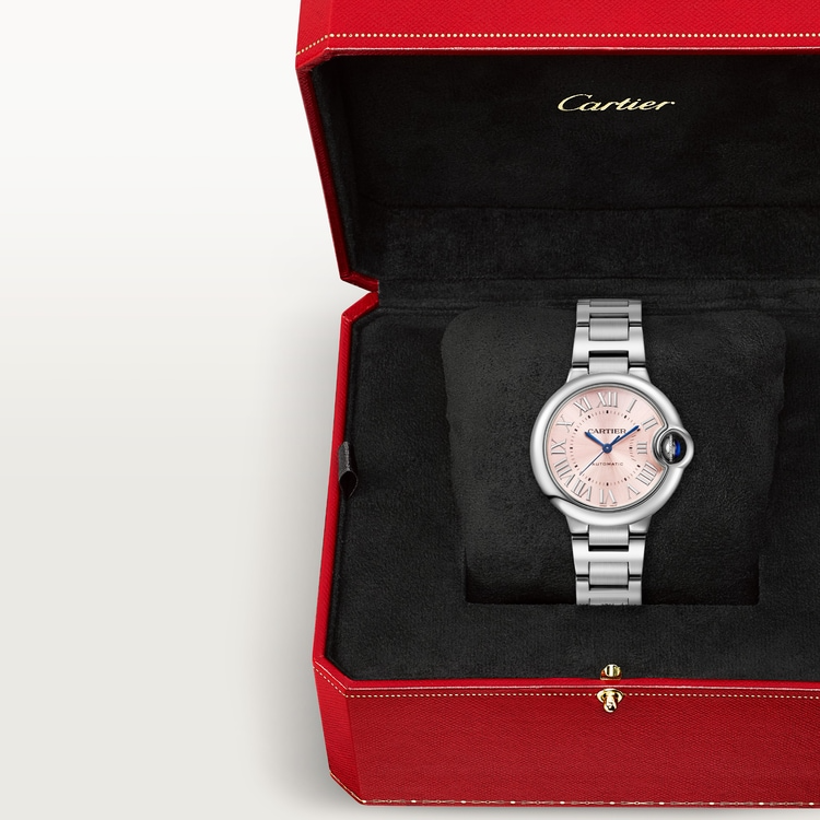 Unworn Cartier Ballon Bleu de Cartier, Stainless Steel, 33mm, Ref# WSBB0068, Watch in box