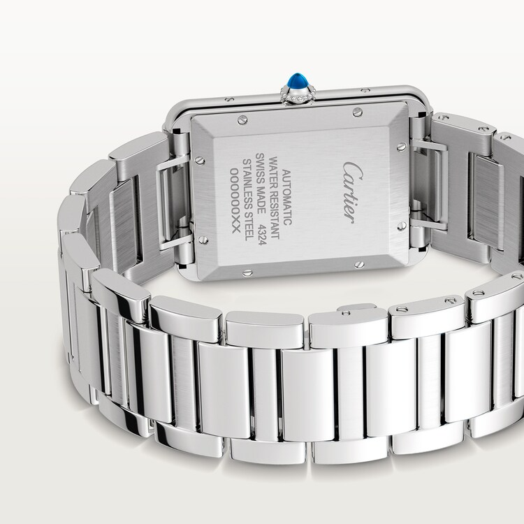 Unworn Cartier Tank Must de Cartier, Extra-large Stainless Steel, 41mm x 31mm, Ref# WSTA0053, Main view, Back