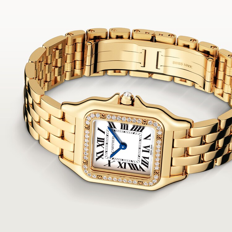 Unworn Cartier Panthère de Cartier Medium, 18k Yellow Gold, Diamonds, 27mm x 36mm, Ref# WJPN0016, Main view, Front