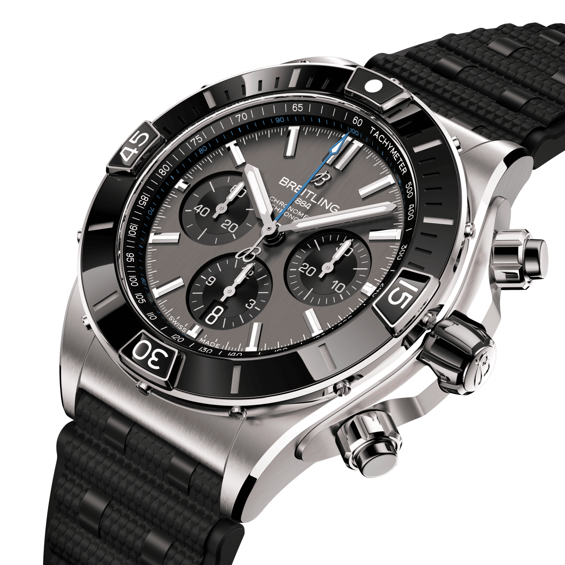 Breitling Super Chronomat B01 44, Titanium and Ceramic, Ref# EB0136251M1S1, Unworn 2024, Dial