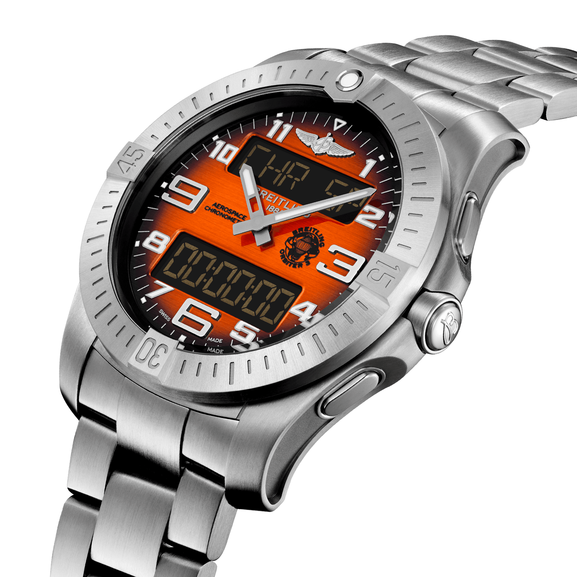 Breitling Aerospace B70 Orbiter, Titanium, Ref# EB70101A1O1E1, Unworn 2024, Dial