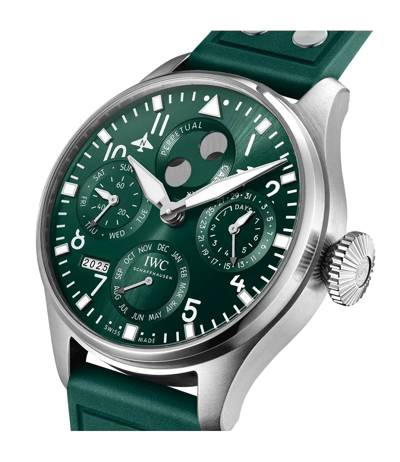 IWC Big Pilot's Watch Perpetual Calendar, Stainless Steel, 46,2mm, Ref# IW503608, Dial