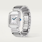 Unworn Cartier Tank Francaise, Stainless Steel, Diamonds, 32mm x 27mm, Ref# W4TA0021, Main view