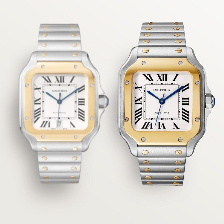 Unworn Cartier Santos de Cartier, Stainless Steel and 18k Yellow Gold, 39.8mm, Ref# W2SA0009 1