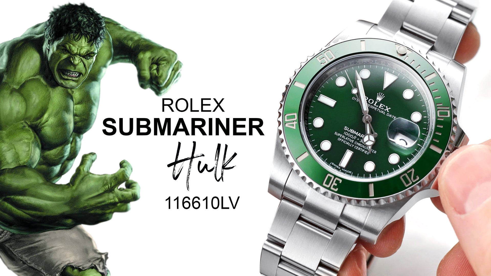 Load video: Rolex Submariner Hulk 116610LV