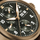 Unworn IWC Pilot's Watch Spitfire Chronograph, Bronze, 41mm, Ref# IW387902, Dial