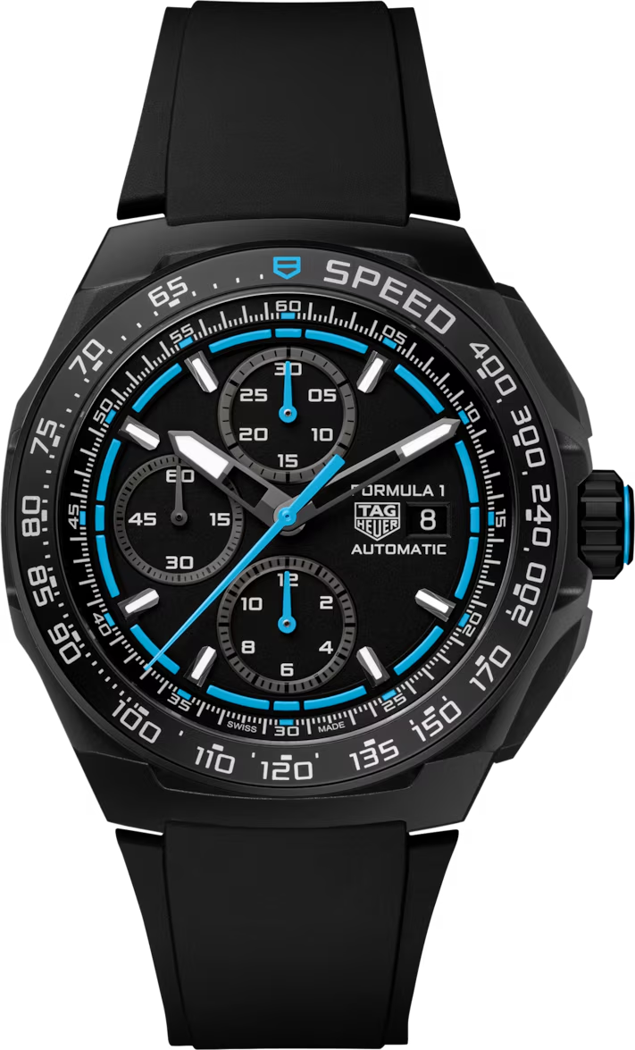 TAG Heuer Formula 1 Chronograph, DLC Titanium, 44mm, Ref# CBZ2084.FT8097, Dial