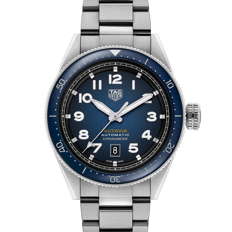Unworn TAG Heuer Autavia Calibre 5 Chronometer, 42 mm, Stainless Steel, Ref# WBE5116.EB0173. 1