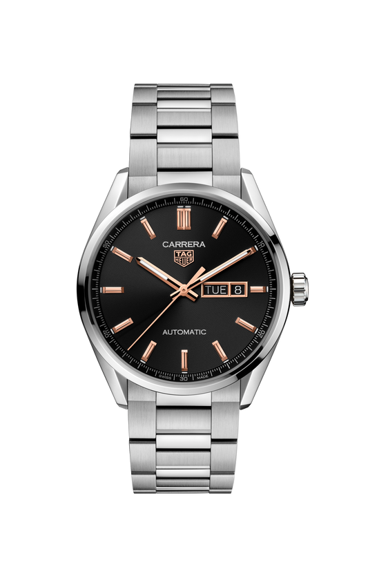 Unworn TAG Heuer Carrera Calibre 5 Day-Date, Stainless Steel, 41mm, Ref# WBN2013.BA0640