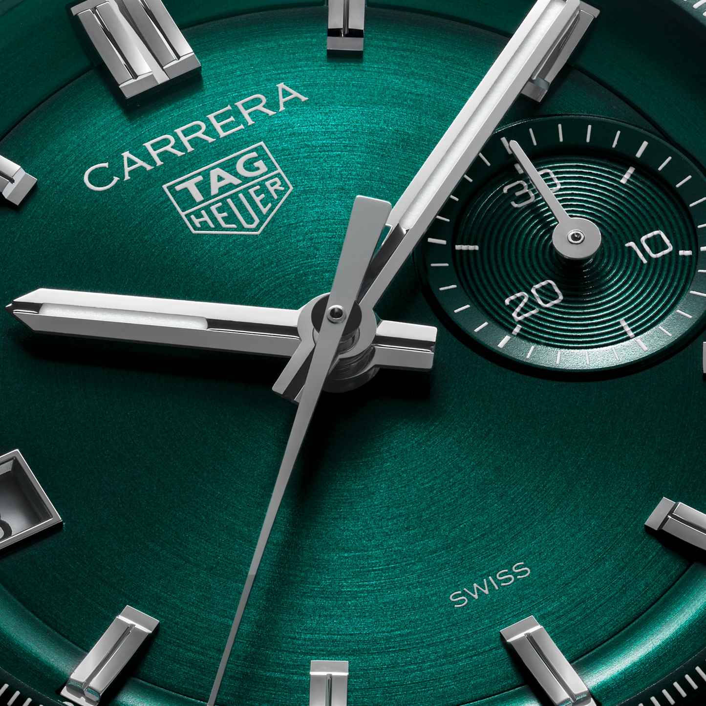 TAG Heuer Carrera Chronograph, Stainless Steel, 39mm, Ref# CBS2211.FC6545, Hands and Markers