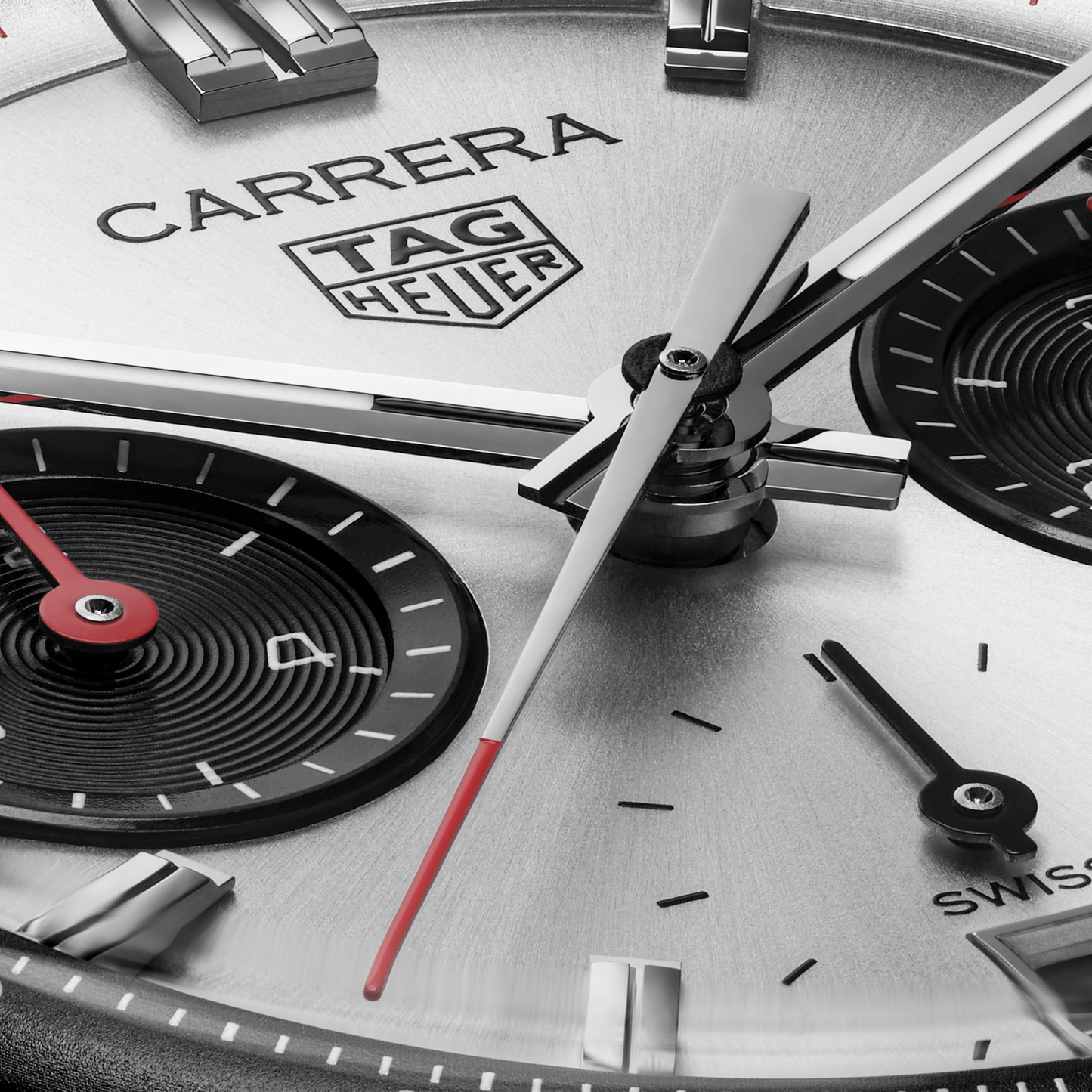 TAG Heuer Carrera Chronograph “Panda” Glassbox, Stainless Steel, 39mm, Ref# CBS2216.BA0041, Hands and Markers