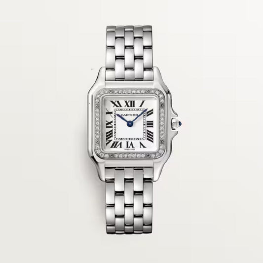 Cartier Panthère de Cartier Medium, Stainless Steel and Diamonds, 36.5mm x 26.7mm, Ref# W4PN0008