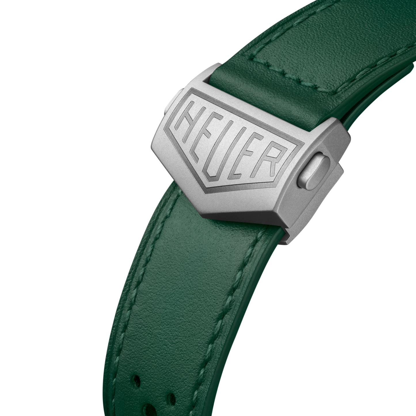 TAG Heuer Monaco Chronograph Racing Green Automatic, Titanium, 39mm, Ref# CAW218E.FC6565, Clasp