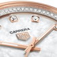TAG Heuer Carrera Calibre 7 Date, Stainless Steel and 18k Rose Gold set with Diamonds, 36mm, Ref# WBN2351.BD0000, Hands and Markers