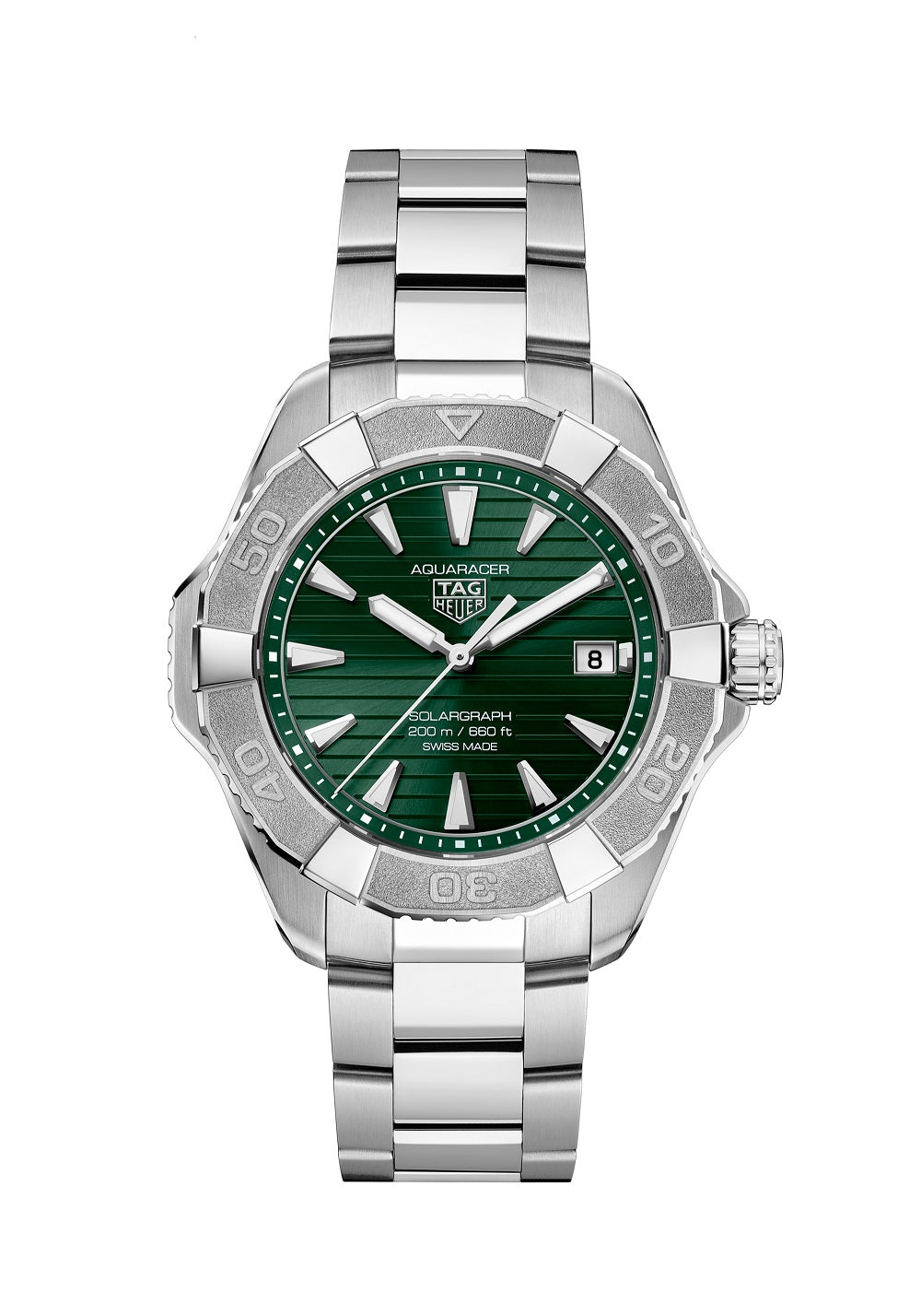 TAG Heuer Aquaracer Professional 200 Solargraph, Solar Quartz, Stainless Steel, 40mm, Ref# WBP1118.BA0047
