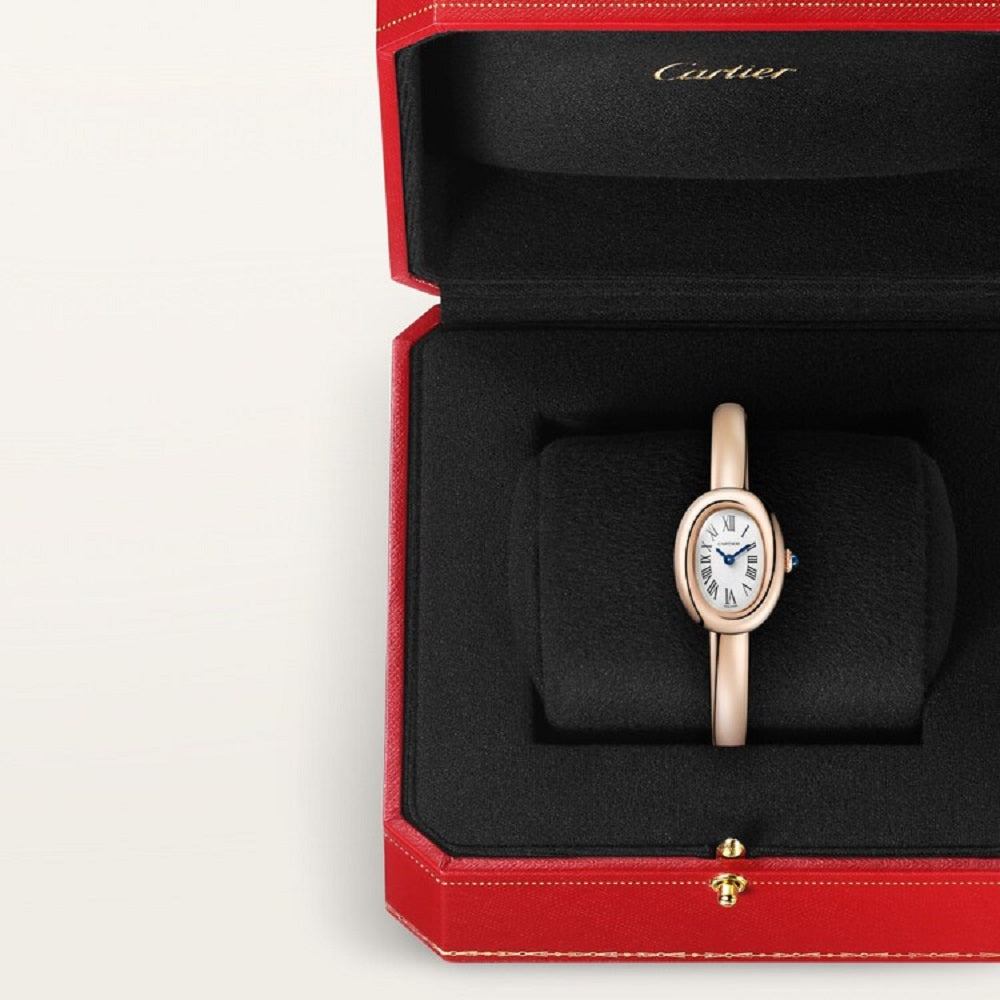 Cartier Baignoire Mini, 18k Rose Gold, 24.6mm x 18.7mm, Ref# WGBA0048, Watch in box