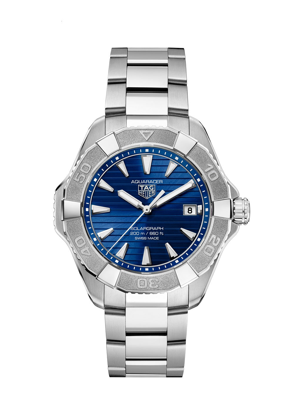 TAG Heuer Aquaracer Professional 200 Solargraph, Solar Quartz, Stainless Steel, 40mm, Ref# WBP1117.BA0047