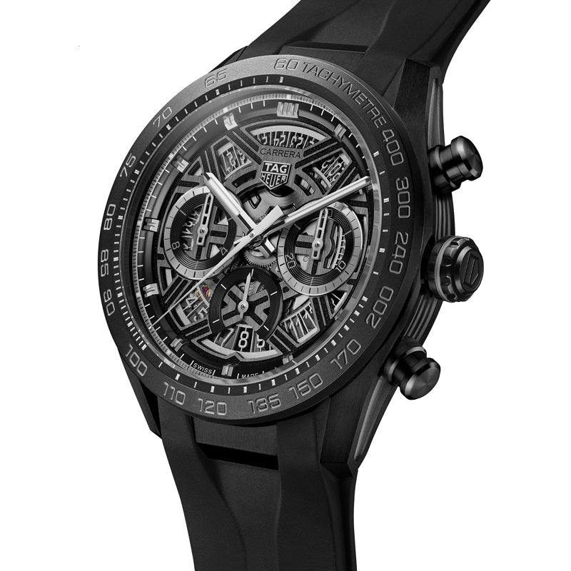 TAG Heuer Carrera Chronograph Extreme Sport, Titanium coated with black DLC, 44mm, Ref# CBU2080.FT6272, Side