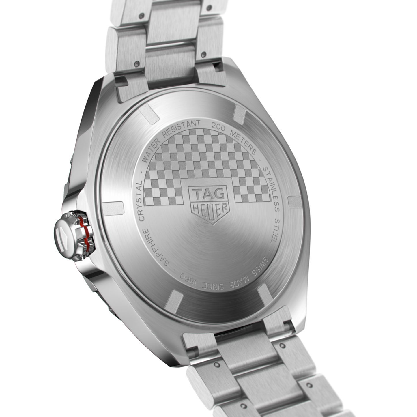 Unworn TAG Heuer Formula 1 Date, Automatic, 43 mm, Stainless Steel, Ref# WAZ2011.BA0842, Back