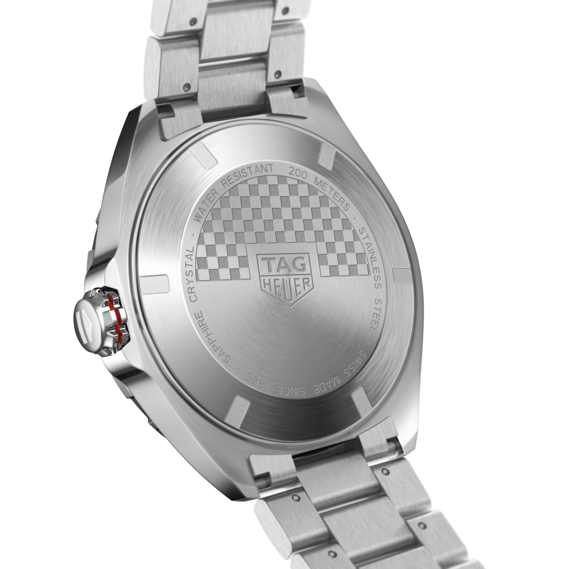 Unworn TAG Heuer Formula 1 Date, Automatic, 43 mm, Stainless Steel, Ref# WAZ2011.BA0842, Back