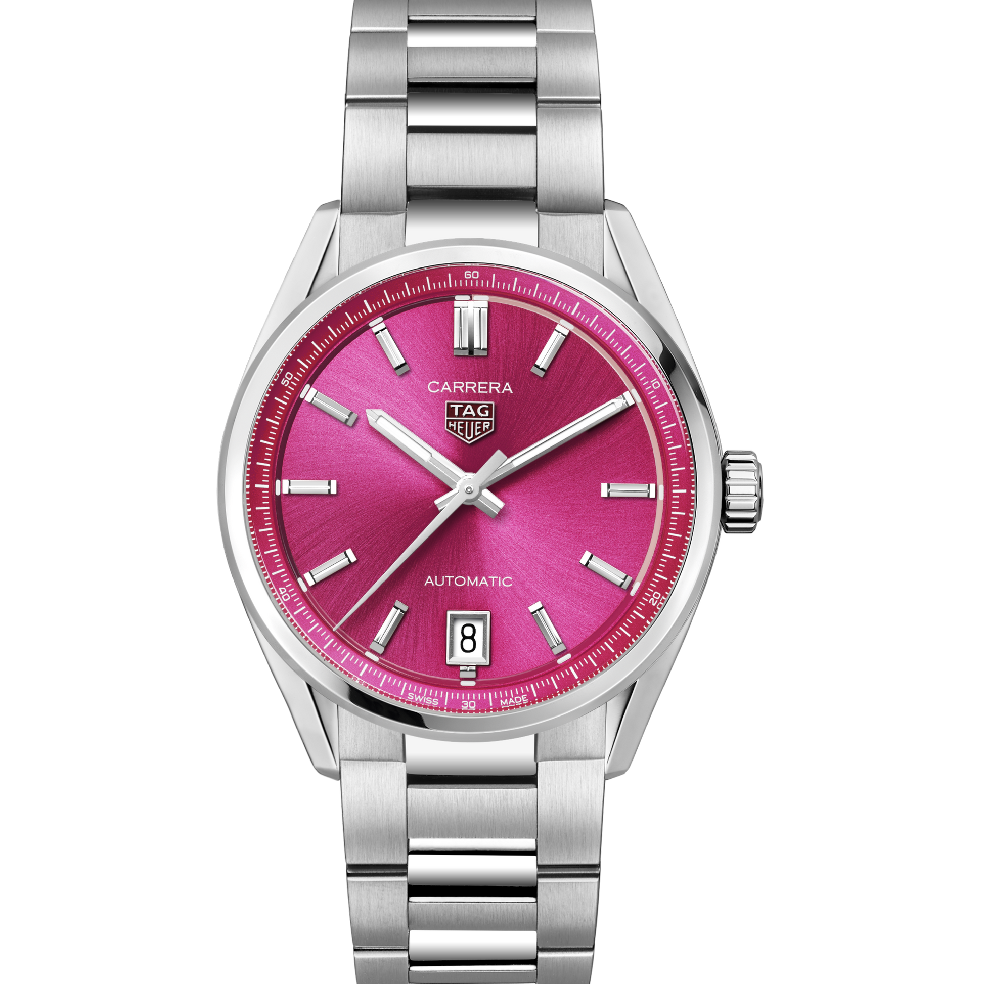 TAG Heuer Carrera Calibre 7 Date, Stainless Steel, 36mm, Ref# WBN2313.BA0001, Dial