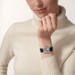 Cartier Santos-Dumont de Cartier, Stainless Steel, 38mm x 27.5mm, Ref# WSSA0086, Watch on women hand