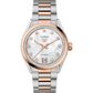 TAG Heuer Carrera Calibre 7 Date, Stainless Steel and 18k Rose Gold set with Diamonds, 36mm, Ref# WBN2351.BD0000, Dial