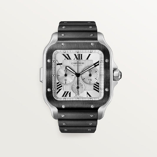 Cartier Santos de Cartier Chronograph, Stainless Steel, 43.3mm, Ref# WSSA0017