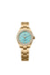 Rolex Oyster Perpetual, 18k Yellow Gold and Diamonds, 28mm, Turquoise blue dial, Oyster, Ref# 276248rbr-0001