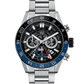Unworn TAG Heuer Carrera Chronograph Twin-Time, Stainless Steel and Ceramic, 45mm, Ref#CBG2A1Z.BA0658, Dial