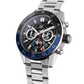 Unworn TAG Heuer Carrera Chronograph Twin-Time, Stainless Steel and Ceramic, 45mm, Ref#CBG2A1Z.BA0658, Dial 1
