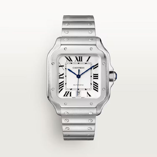 Cartier Santos de Cartier, Stainless Steel, 39.8mm, Ref# WSSA0018