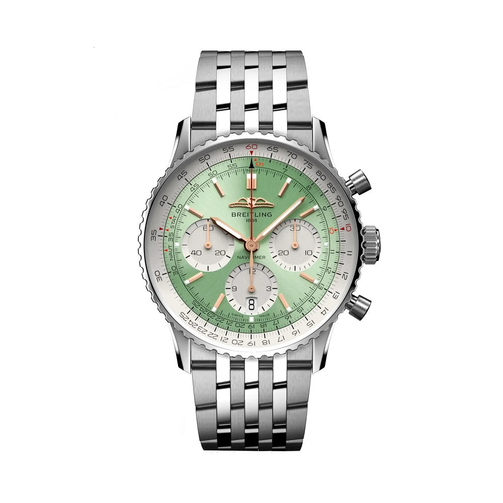 Breitling Navitimer B01 Chronograph 41, Stainless Steel, Ref# AB0139211L1A1