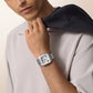 Cartier Santos de Cartier, Stainless Steel, 47mm x 39.8mm, Ref# WSSA0083, Watch on hand